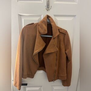 REVOLVE Camel Teddy Jacket